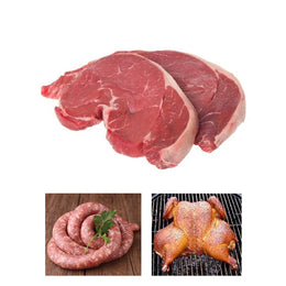 Chicken Flattie, Rump Steak, Boerewors combo