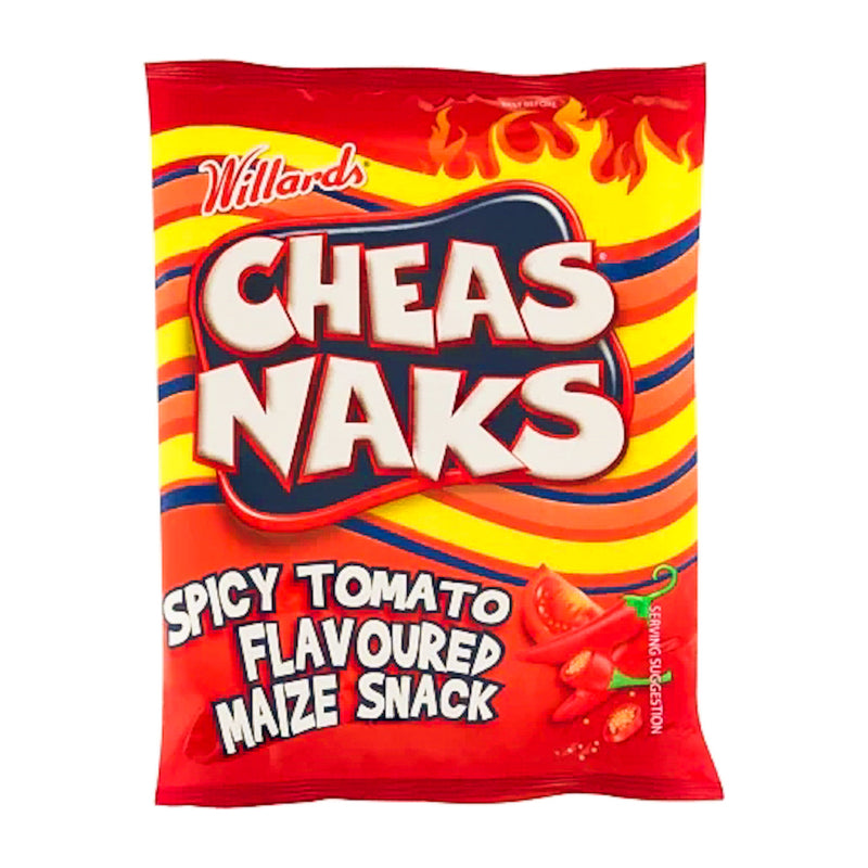 Willards Cheasnaks Spicy Tomato 135g Best Before 06/08/23