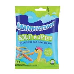 Maynards Sour Worms 125g