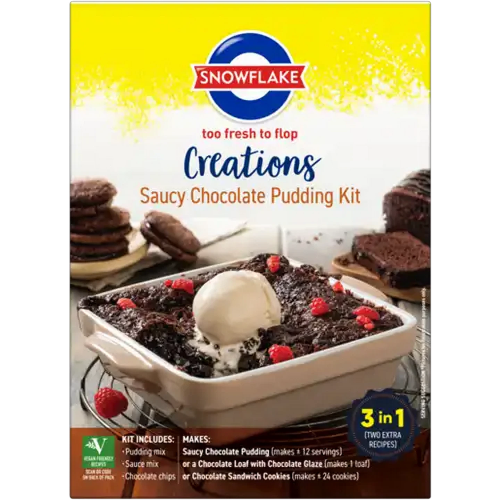 Snowflake Creations Saucy Chocolate Pudding Kit 510g