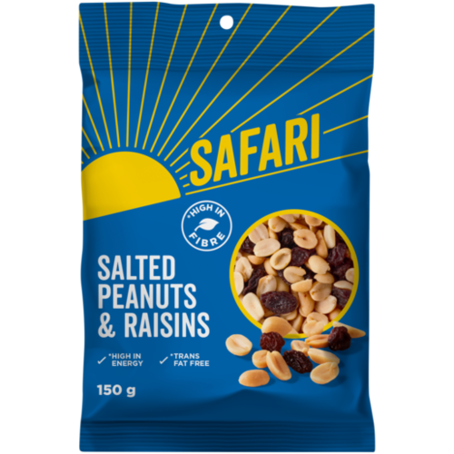 Safari Peanuts &amp; Raisins 150g