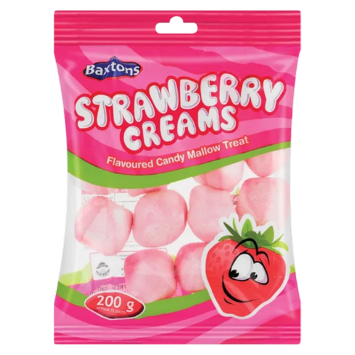 Baxton Sweets Strawberry Creams 200g