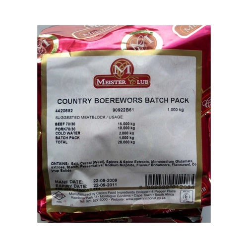 Crown Meister Club Country Boerewors Spice Your South African Shop UK Best Biltong Your South African Shop