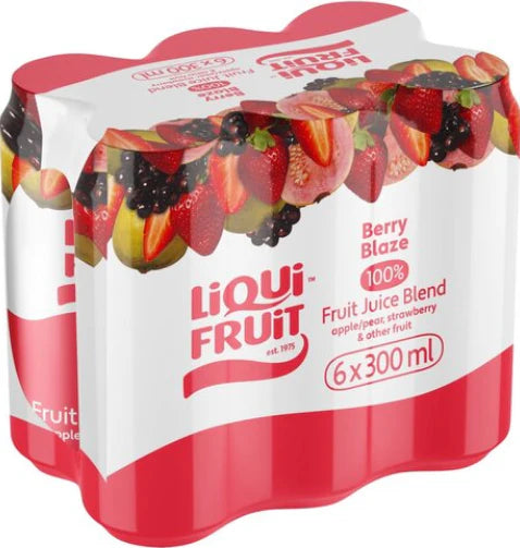 Liqui-Fruit Berry Blaze 6 x 300ml cans