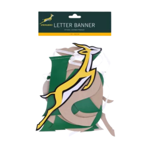 Springboks Letter Banner Official
