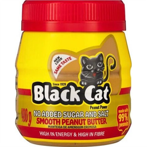 Black Cat Peanut Butter Smooth No Added Salt and Sugar