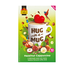 House of Coffees Hug in a Mug - Hazelnut Cappuccino 240g (10s) Best Before 11/04/23