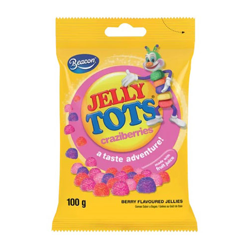 Beacon Jelly Tots Craziberries 100g