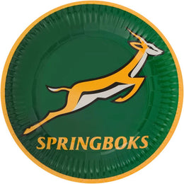 Springboks Paper Plates 8 pack Official